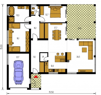 Floor plan of ground floor - ARKADA 5